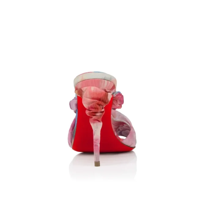 Affabula Mule – 100 mm Mules – Şakayık Desenli Çin Kumaşı – Çok Renkli – Kadın Affabula Mule – 100 mm Mules – Şakayık Desenli Çin Kumaşı – Çok Renkli – Kadın