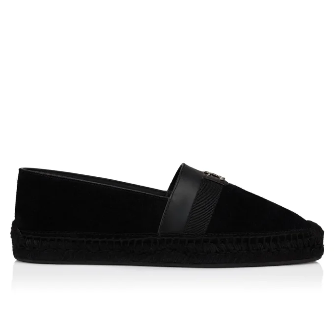 Alfarica – Espadril – Ters Nubuk Deri – Siyah – Erkek