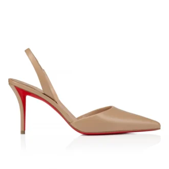 Apostropha Sling – 80 mm Sling Back Topuklu Ayakkabı – Nappa Deri – Blush – Kadın