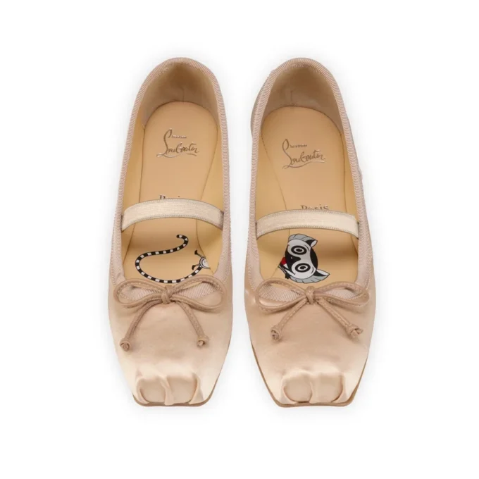 Baballet – Babetler – Krep Saten ve Kuzu Nappa Deri – Blush – Çocuk