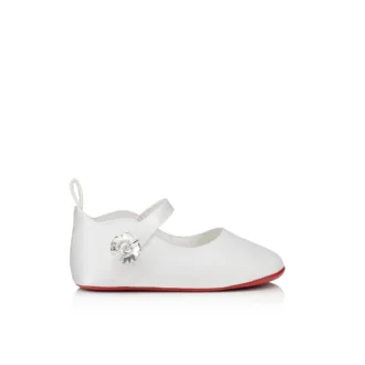 Baby Love Chick Strass – Babetler – Krep Saten ve Strass – Bianco – Bebek
