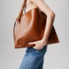 Baggy – Tote Çantalar – Dana Derisi – Cuoio