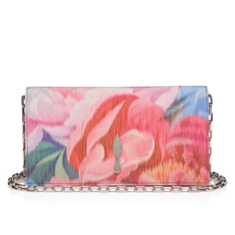 Bettina – Clutch – Şakayık Desenli Çin Kumaşı – Çok Renkli