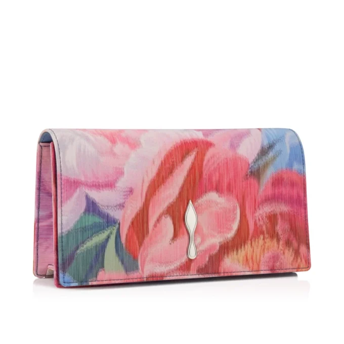 Bettina – Clutch – Şakayık Desenli Çin Kumaşı – Çok Renkli