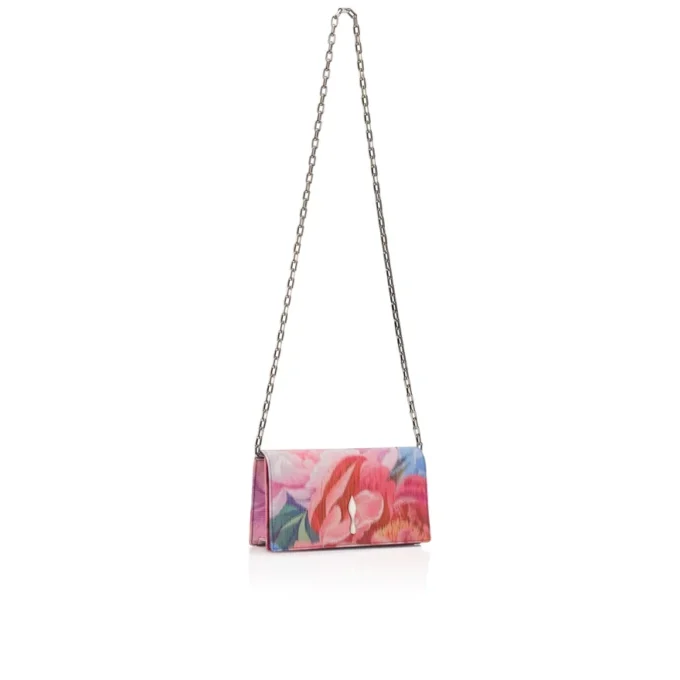 Bettina – Clutch – Şakayık Desenli Çin Kumaşı – Çok Renkli