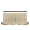 Bettina – Clutch – Elmas Şeklinde Lamine Kuzu Nappa Deri – Açık Platin Bettina – Clutch – Elmas Şeklinde Lamine Kuzu Nappa Deri – Açık Platin