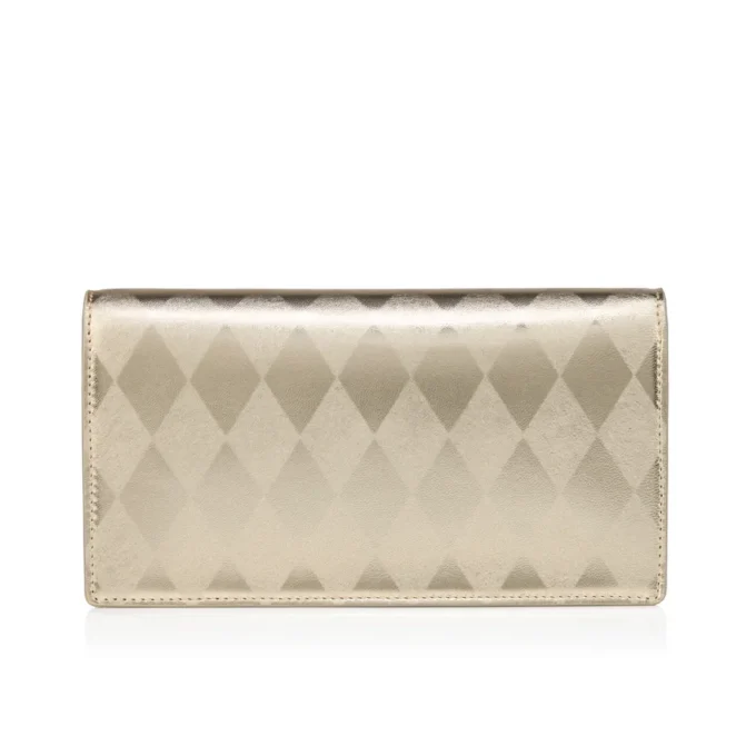 Bettina – Clutch – Elmas Şeklinde Lamine Kuzu Nappa Deri – Açık Platin Bettina – Clutch – Elmas Şeklinde Lamine Kuzu Nappa Deri – Açık Platin
