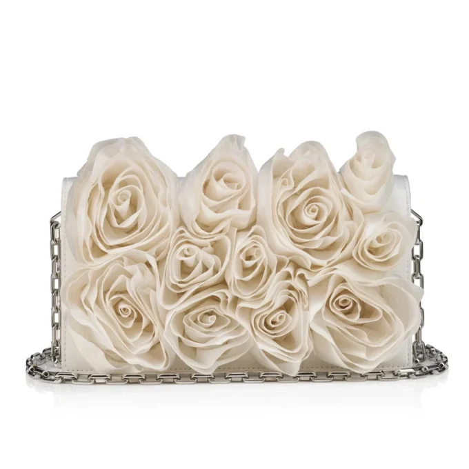 Bettina – Clutch – Krep Saten – Bianco Bettina – Clutch – Krep Saten – Bianco