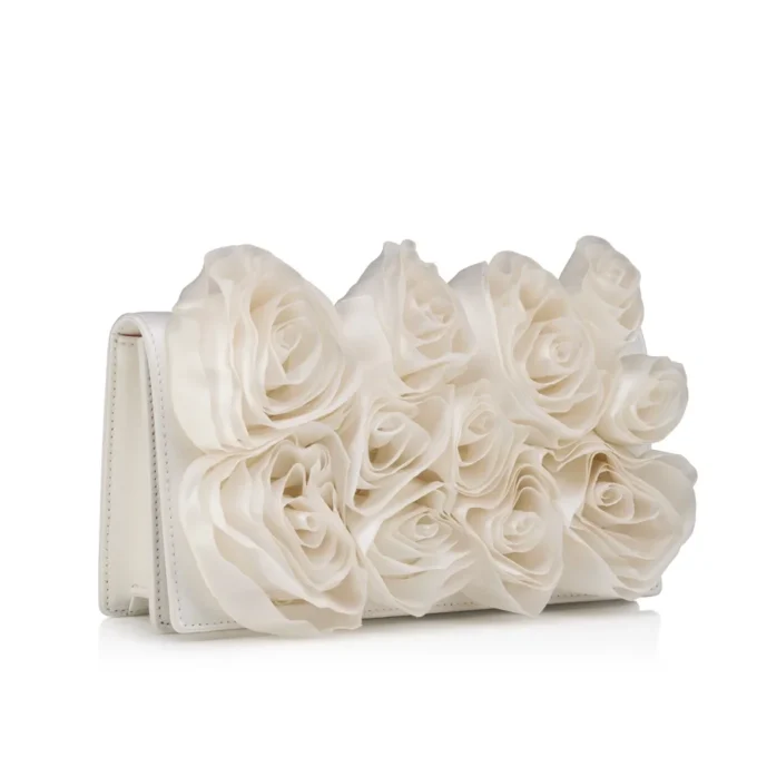 Bettina – Clutch – Krep Saten – Bianco Bettina – Clutch – Krep Saten – Bianco