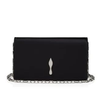 Bettina – Clutch – Krep Saten – Siyah