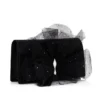 Bettina – Clutch – Krep Saten – Siyah
