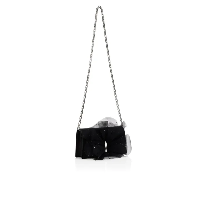 Bettina – Clutch – Krep Saten – Siyah