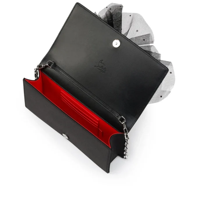Bettina – Clutch – Krep Saten – Siyah