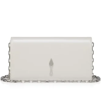 Bettina – Clutch – İnci Parlak Nappa Deri – Beyaz
