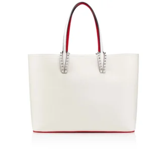 Cabata Large – Tote Çanta – Dana Derisi ve Çiviler – Bianco
