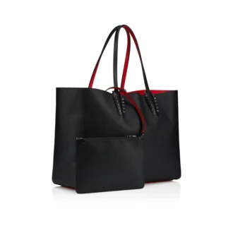 Cabata Large – Tote Çanta – Dana Derisi ve Çiviler – Siyah