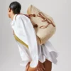 Cabata Large – Tote Çanta – Rafya ve Dana Derisi – Doğal Cabata Large – Tote Çanta – Rafya ve Dana Derisi – Doğal