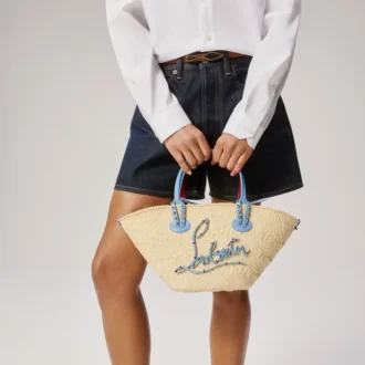 Cabata Mini – Tote Çanta – Rafya Kroşe – Doğal