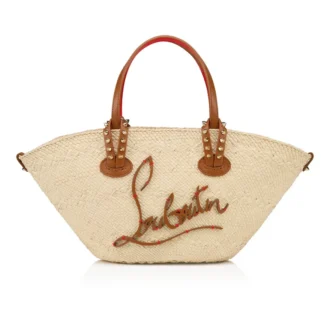 Cabata Mini – Tote Çanta – Rafya ve Dana Derisi – Doğal