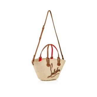 Cabata Mini – Tote Çanta – Rafya ve Dana Derisi – Doğal