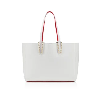 Cabata Small – Tote Çanta – Yumuşak Dana Derisi ve Çiviler – Bianco
