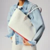 Cabata Small – Tote Çanta – Yumuşak Dana Derisi ve Çiviler – Bianco Cabata Small – Tote Çanta – Yumuşak Dana Derisi ve Çiviler – Bianco