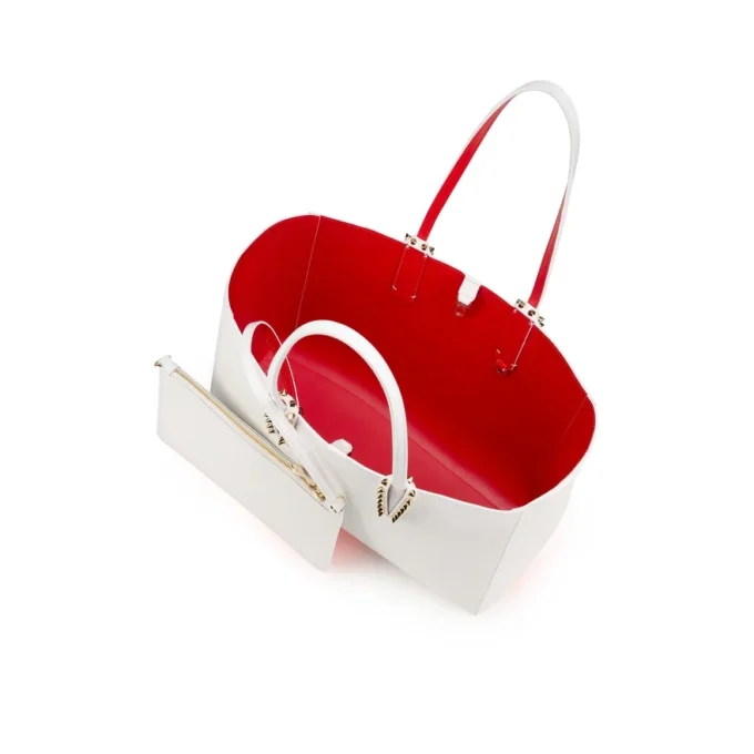 Cabata Small – Tote Çanta – Yumuşak Dana Derisi ve Çiviler – Bianco Cabata Small – Tote Çanta – Yumuşak Dana Derisi ve Çiviler – Bianco