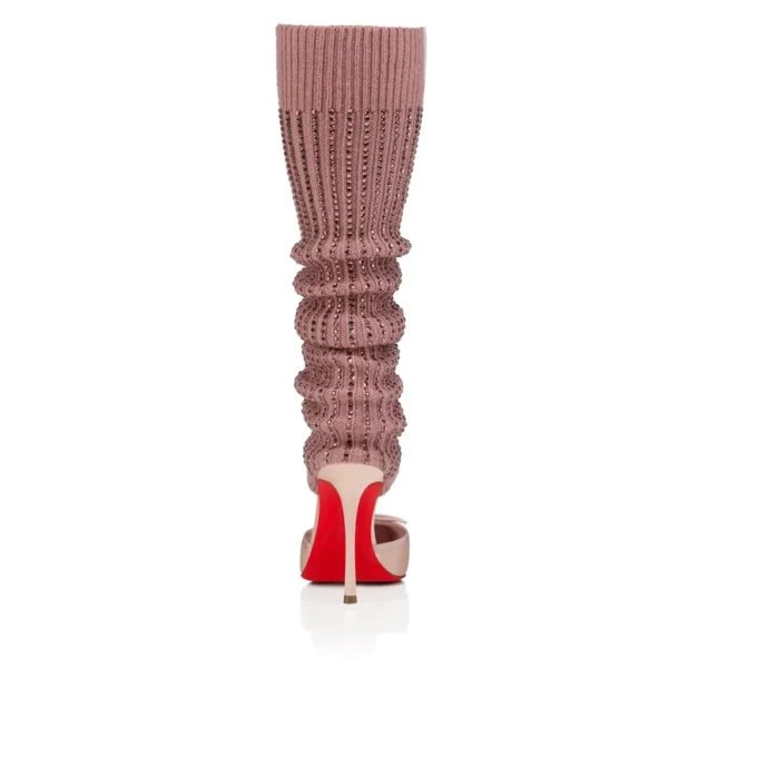 Cassia Annmac – 100 mm Topuklu Ayakkabı – Krep Saten ve File – Poupee – Kadın
