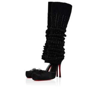 Cassia Annmac – 100 mm Topuklu Ayakkabı – Krep Saten ve File – Siyah – Kadın Cassia Annmac – 100 mm Topuklu Ayakkabı – Krep Saten ve File – Siyah – Kadın