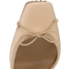 Cassia Bağcıklı – 100 mm Bantlı Topuklu Ayakkabı – Krep Saten – Nude 1 – Kadın Cassia Bağcıklı – 100 mm Bantlı Topuklu Ayakkabı – Krep Saten – Nude 1 – Kadın