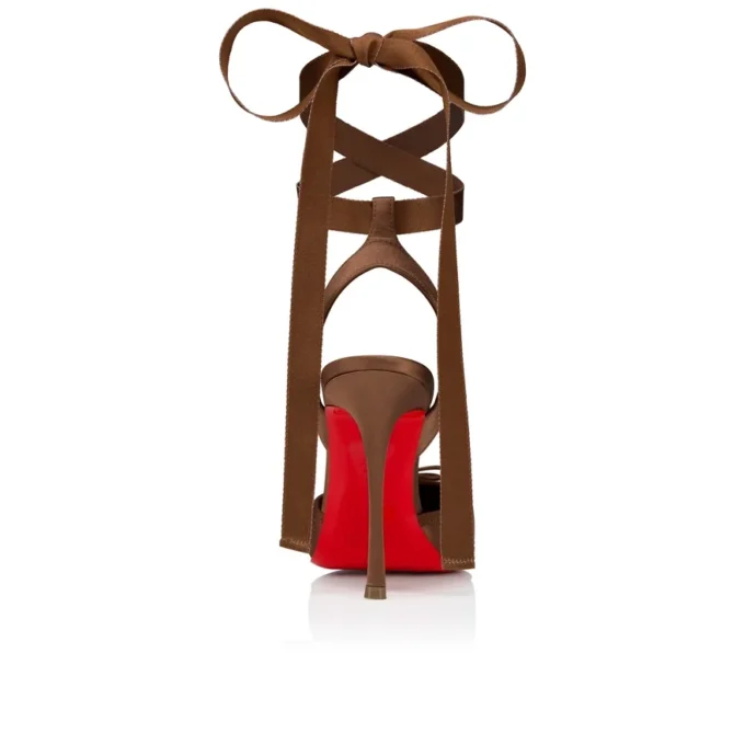 Cassia Bağcıklı – 100 mm Bantlı Topuklu Ayakkabı – Krep Saten – Nude 5 – Kadın Cassia Bağcıklı – 100 mm Bantlı Topuklu Ayakkabı – Krep Saten – Nude 5 – Kadın