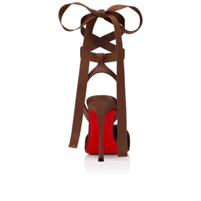Cassia Bağcıklı – 100 mm Bantlı Topuklu Ayakkabı – Krep Saten – Nude 8 – Kadın Cassia Bağcıklı – 100 mm Bantlı Topuklu Ayakkabı – Krep Saten – Nude 8 – Kadın