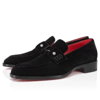 Chambelimoc Night Strass – Loafer – Kadife – Siyah – Erkek