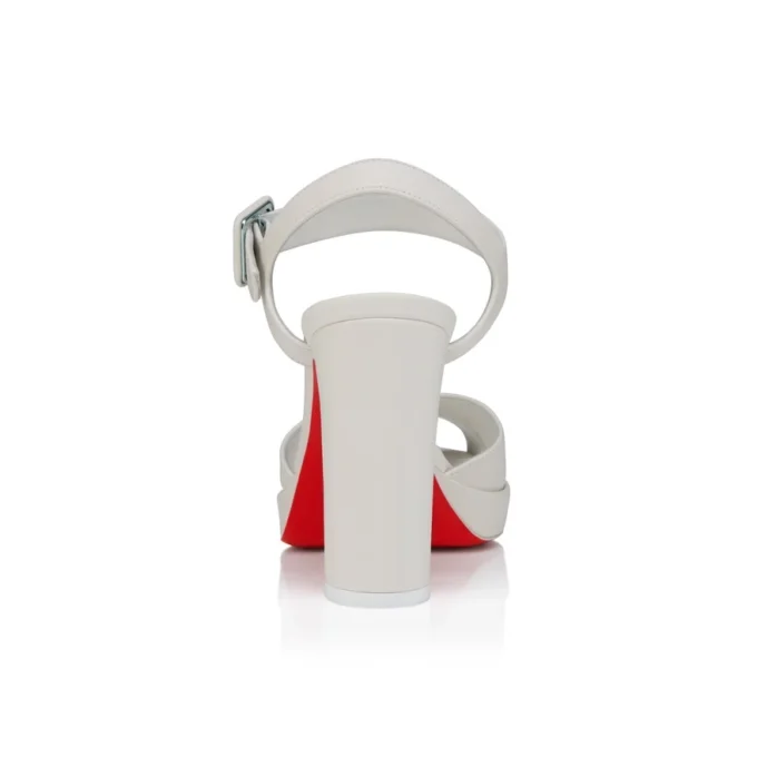 Cora – 100 mm Topuklu Sandalet – Kuzu Nappa Deri – Bianco – Kadın Cora – 100 mm Topuklu Sandalet – Kuzu Nappa Deri – Bianco – Kadın