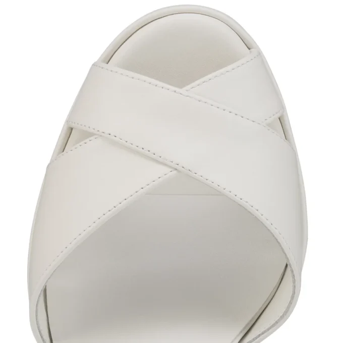 Cora – 100 mm Topuklu Sandalet – Kuzu Nappa Deri – Bianco – Kadın Cora – 100 mm Topuklu Sandalet – Kuzu Nappa Deri – Bianco – Kadın