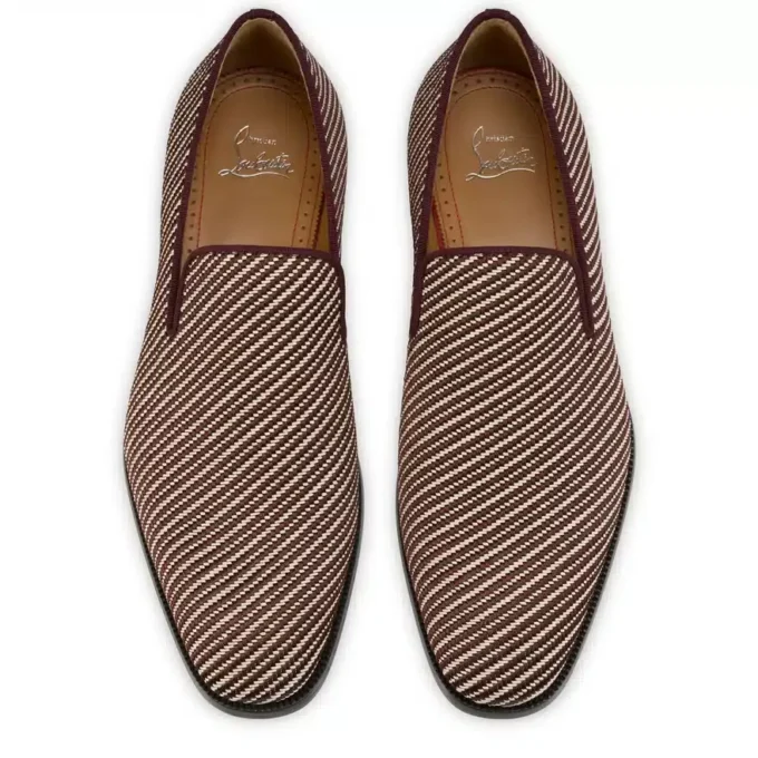 Danny Flex – Loafer – Dana Derisi ve Twile Dokuma – Beyaz ve Kahverengi – Erkek Danny Flex – Loafer – Dana Derisi ve Twile Dokuma – Beyaz ve Kahverengi – Erkek