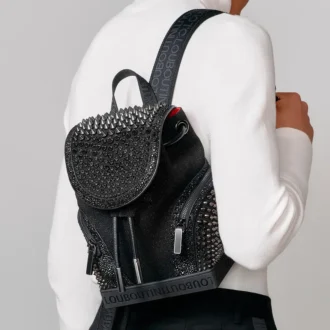 Explorafunk Small – Sırt Çantası – Kumaş, Veau Velours ve Çiviler – Siyah