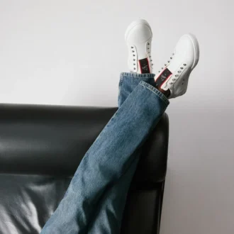 F.A.V Fique a Vontade – Slip-On Spor Ayakkabılar – Dana Derisi – Beyaz – Erkek F.A.V Fique a Vontade – Slip-On Spor Ayakkabılar – Dana Derisi – Beyaz – Erkek