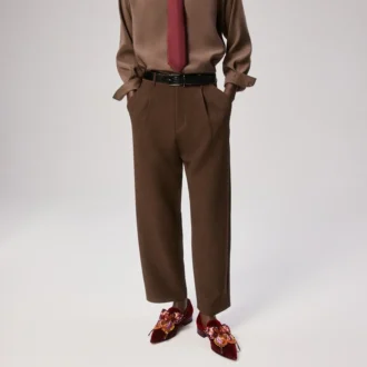 Farfajour – Loafer – Kadife – Bordo – Erkek