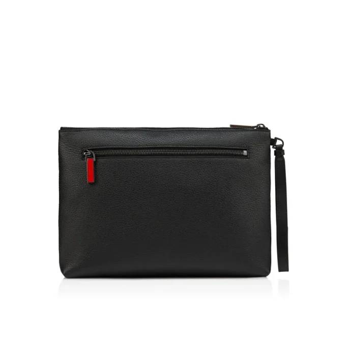 Funky – Pouch – Damarlı Dana Derisi ve Çiviler – Siyah Funky – Pouch – Damarlı Dana Derisi ve Çiviler – Siyah