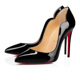 Hot Chick – 100 mm Topuklu Ayakkabı – Patent Dana Derisi – Siyah – Kadın