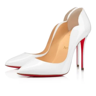 Hot Chick – 100 mm Topuklu Ayakkabı – Suni Dana Derisi – Bianco – Kadın