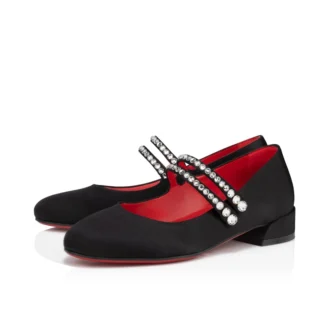 Jane Fille – Babetler – Krep Saten – Siyah – Çocuk Jane Fille – Babetler – Krep Saten – Siyah – Çocuk