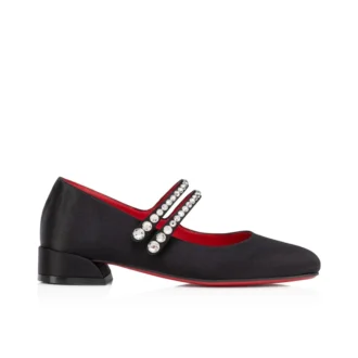 Jane Fille – Babetler – Krep Saten – Siyah – Çocuk Jane Fille – Babetler – Krep Saten – Siyah – Çocuk