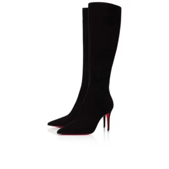 Kate Botta – 85 mm Botlar – Dana Kadife – Siyah – Kadın Kate Botta – 85 mm Botlar – Dana Kadife – Siyah – Kadın