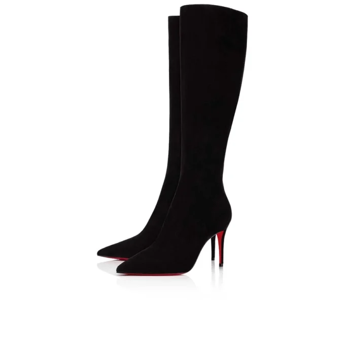 Kate Botta – 85 mm Botlar – Dana Kadife – Siyah – Kadın Kate Botta – 85 mm Botlar – Dana Kadife – Siyah – Kadın
