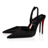 Kate Max O Sling – 100 mm Slingback Topuklu Ayakkabı – Krep Saten – Siyah – Kadın Kate Max O Sling – 100 mm Slingback Topuklu Ayakkabı – Krep Saten – Siyah – Kadın