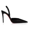 Kate Max O Sling – 100 mm Slingback Topuklu Ayakkabı – Krep Saten – Siyah – Kadın Kate Max O Sling – 100 mm Slingback Topuklu Ayakkabı – Krep Saten – Siyah – Kadın