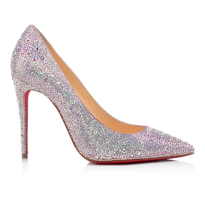 Kate Strass – 100 mm Topuklu Ayakkabı – Metalik Süet – Versiyon Ab – Kadın Kate Strass – 100 mm Topuklu Ayakkabı – Metalik Süet – Versiyon Ab – Kadın