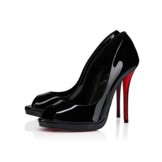 Lady Z – 120 mm Topuklu Ayakkabı – Siyah Sığır Derisi – Kadın